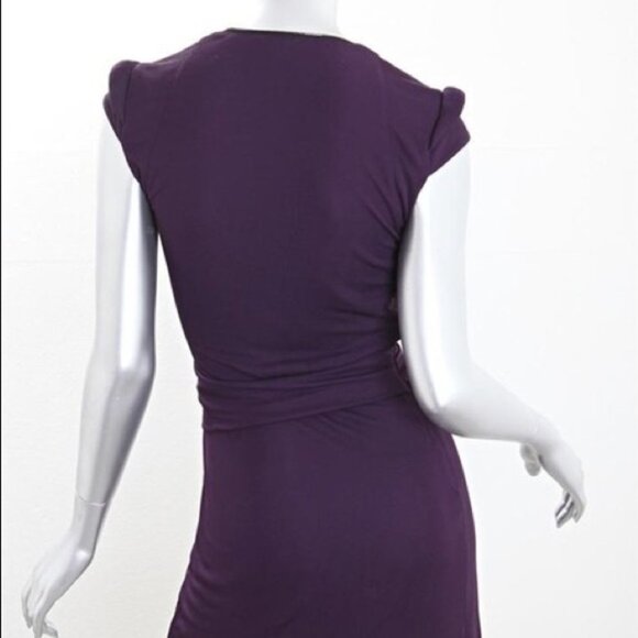 Gucci Purple Zipper cap sleeve sheath mini dress - Picture 2 of 16